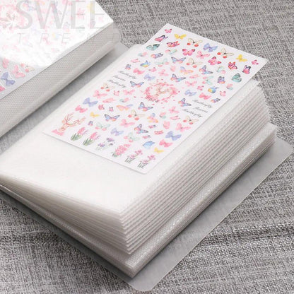 100 Slots Nail Art Stickers Storage Book Empty Album Decals Collecting Organizer Holder Display Notebook Manicure Tools BETZB06