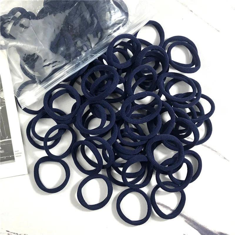 20/50PCS/Set Hair Bands for Women Girl Basic Hair Rubber Ties Ropes 4cm Simple Elastic Headband Hair Accessories Ponytail Holder