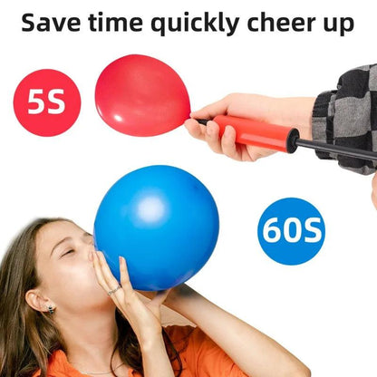 Balloon Inflater Air Pump Hand Push Plastic Balloon Pump Balloon Accessories Birthday Party Wedding Supplies Randomly Color