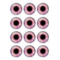 24pcs/bag 14mm Purple Pupil Eyes Chips Suitable for Blythe Doll Glass Cabochons DIY Accessories Bulk Items Wholesale H216