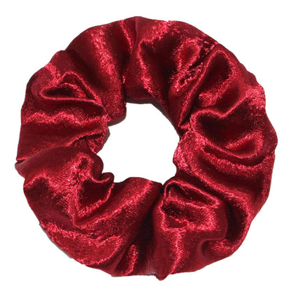 5/1pc Accessoires Women Girls Silky Satin Hair Scrunchies Solid Stretch Elastic Simple Elegant Rubber Band Ponytail Tie low cost