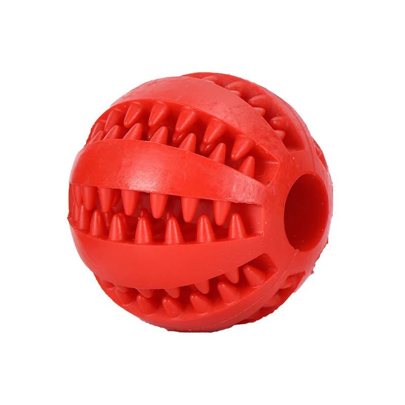 Dog Toy Ball Interactive Rubber Balls Puppy Chewing Toys Pet Tooth Cleaning Ball Cats Pets Food Treat Feeder Silicone Balls Toy