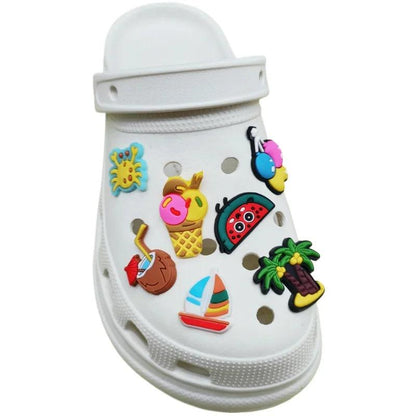 2024 New Cave Shoes DIY Accessories  Decorations Flower Garden shoe Charms Removable Shoe Buckle Kids Boys Women Girls Gifts