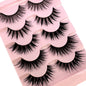 NEW 5Pairs Natural 3D Dramatic Fairy Clusters Manga Lashes Fake Eyelashes Wet Look Cosplay Lashes