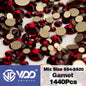 VDD 1440Pcs SS4-SS20 Mix Size Clear Crystal Non HotFix Gold Flatback Rhinestones Glitter Stones Nail Art DIY Crafts Decorations