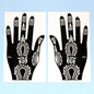 2pcs Henna Tattoo Stencils Templates For Women Temporary Tattoo Indian Fashion Flower Wedding Tattoo Supplies For DIY Body Art