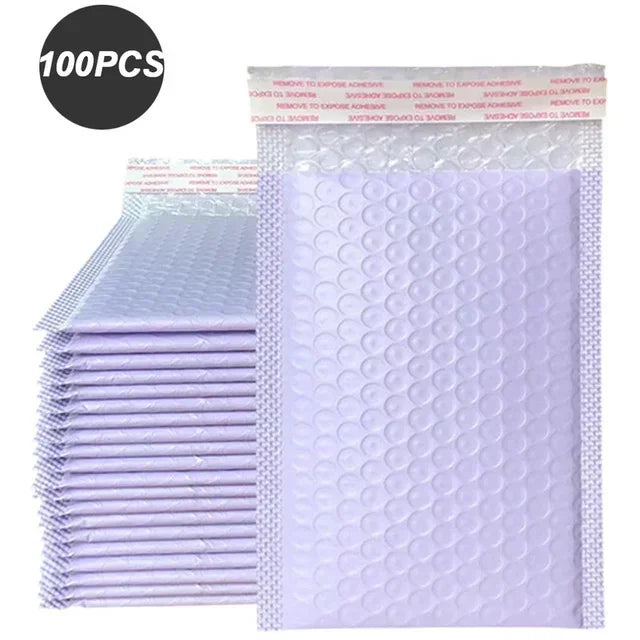 100 Pcs Black Bubble Packaging Envelope Mailing Envelopes Mailer Poly Green Envelope for Shipping Self Seal Bubble Bag Padding