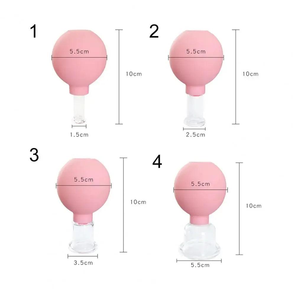 Vacuum Cupping Glass Jar Cellulite Massager For Face Acupuncture Hijama Suction Cup Slimming Fat Burning Health Care Face Sucker