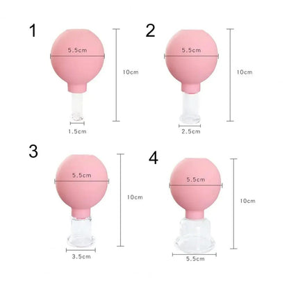 Vacuum Cupping Glass Jar Cellulite Massager For Face Acupuncture Hijama Suction Cup Slimming Fat Burning Health Care Face Sucker