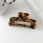 Eco-friendly Large Acetate Hair Claw Clip Colorful Rectangle Geometric Tortoise Shell Shark Clip Women Hair Accessories Gifts