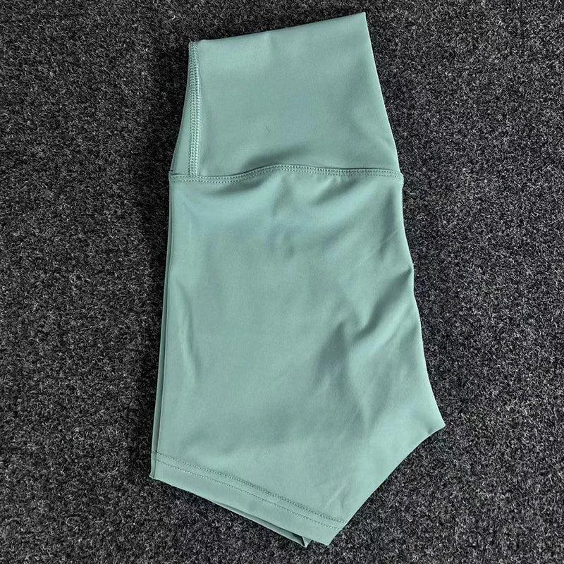 Women's Sports High Waist Yoga Shorts Fitness Running Cycling Quick Drying Breathable Women's Fitness Bottom 3 Point Yoga Shorts