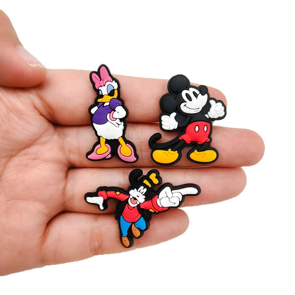 Miniso Disney Pvc Accessories For Shoes Cartoon Shoe Charms For Kids Mickey Minne Children Shoes Accessories Party Favor Gifts