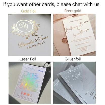 100pcs 200pcs Wholesale Custom Business Card Thank You Personalized Logo Wedding Invitation Postcard Print Design Gift Package