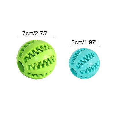 Dog Toy Ball Interactive Rubber Balls Puppy Chewing Toys Pet Tooth Cleaning Ball Cats Pets Food Treat Feeder Silicone Balls Toy