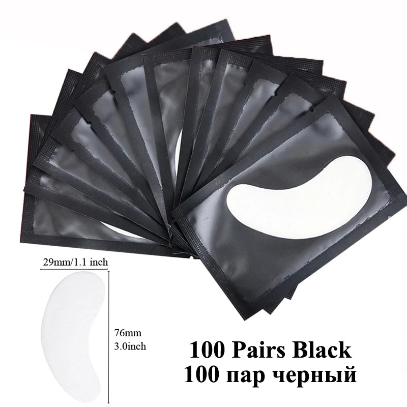 100pairs eye patches eyelash extension under eyelashes fake lashes stickers lash extension supplies patches for building eyelid