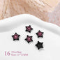 5pcs Pink Black Heart Star Flower 3D Nail Charms Y2K Style Inlaid Rhinestone Nail Jewelry Parts Nail Art Decoration