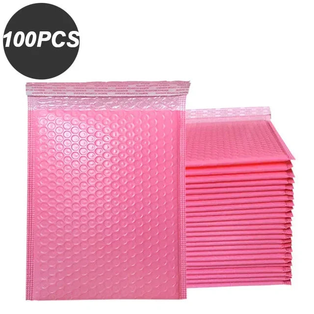 100 Pcs Black Bubble Packaging Envelope Mailing Envelopes Mailer Poly Green Envelope for Shipping Self Seal Bubble Bag Padding