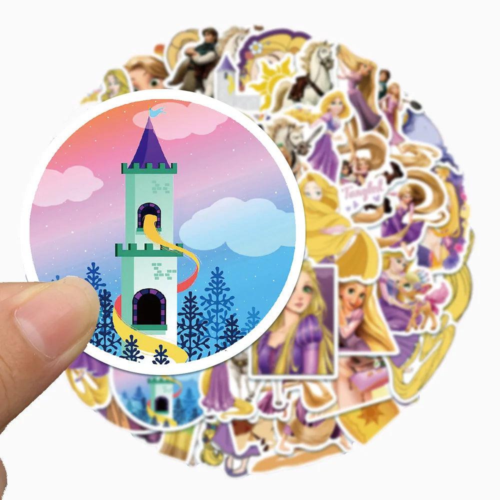 10/30/50Pcs/Set Disney Cartoon Tangled Anime Stickers Movie Rapunzel Decal Kid Toy Laptop Phone Scrapbook Luggage DIY Sticker