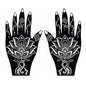 1 Pair Professional Henna Stencil Temporary Hand Tattoo Body Art Sticker Indian Glitter Airbrush Tattoo Templates for Wedding