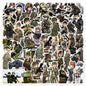 10/30/50pcs Anime Camouflage Female Military Uniform Girls Stickers Laptop Motorcycle Skateboard Phone Wall Sticker Kids Toys