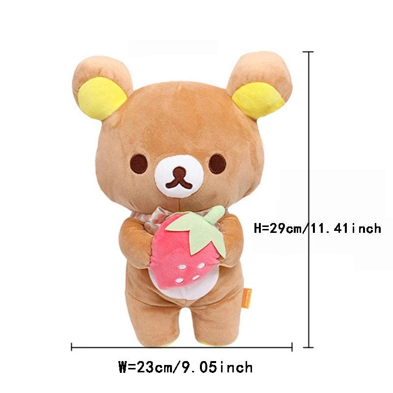 28cm Rilakkuma Plush Teddy Bear Stuffed Doll Kawaii Bear Plushies Lovely Animal Toys Hobbies Anime Room Decor Xmas Gifts