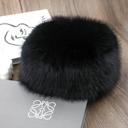 Hot Sale Fur Hat Women Warm Snow Ski Cap Female Faux Fox Fur Thick Warm Winter Hat Lady Windproof Russian Hat Ear Warmer Bonnet