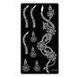 Heallor Indian Henna Hollow Temporary Tattoo Stencil Sticker Body Face Arm Hand Painting Tattoo Templates Sticker Tattoo Stencil