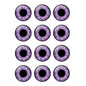 24pcs/bag 14mm Purple Pupil Eyes Chips Suitable for Blythe Doll Glass Cabochons DIY Accessories Bulk Items Wholesale H216