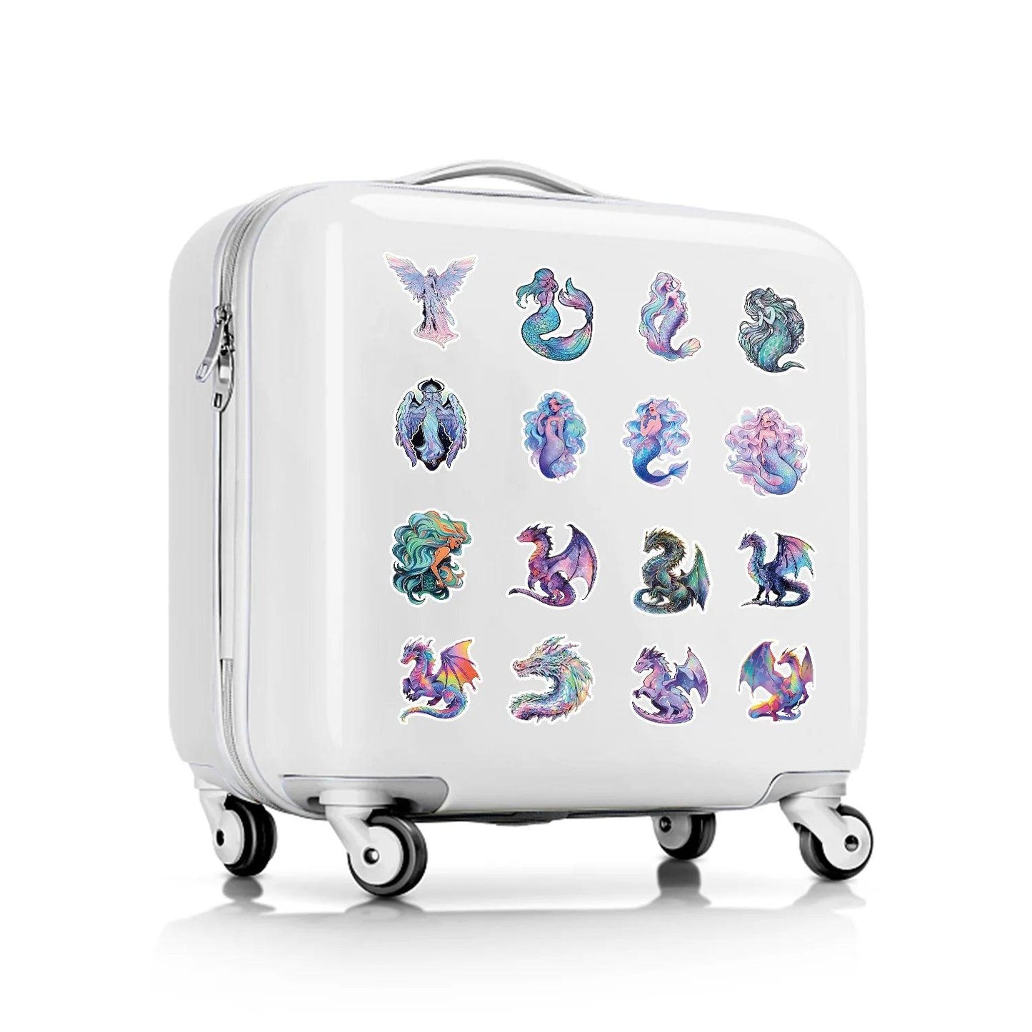 10/30/50PCS Angel Mermaid Holographic Cartoon Sticker DIY Phone Laptop Luggage Skateboard Graffiti Decals Fun for Kid Gift