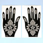 2pcs Henna Tattoo Stencils Templates For Women Temporary Tattoo Indian Fashion Flower Wedding Tattoo Supplies For DIY Body Art