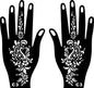 2024 New Professional Henna Stencil Temporary Hand Tattoo Body Art Sticker Template Wedding Tool Flower Tattoo Stencil