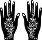 2024 New Professional Henna Stencil Temporary Hand Tattoo Body Art Sticker Template Wedding Tool Flower Tattoo Stencil