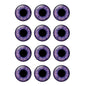 24pcs/bag 14mm Purple Pupil Eyes Chips Suitable for Blythe Doll Glass Cabochons DIY Accessories Bulk Items Wholesale H216