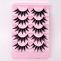 NEW 5Pairs Natural 3D Dramatic Fairy Clusters Manga Lashes Fake Eyelashes Wet Look Cosplay Lashes