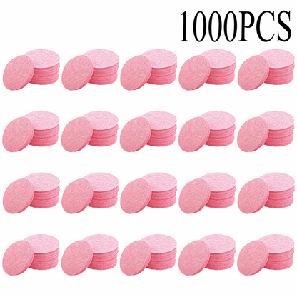 50-1000PCS Compress Face Wash Puff Natural Wood Pulp Sponge Face Wash Puff Foaming Face Puff Cosmetic Puff Face Cleansing Sponge