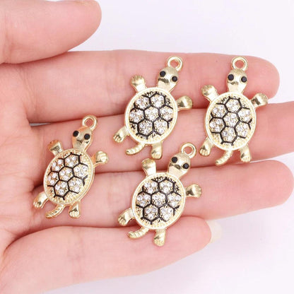 10Pcs Zircon Gold Colour Luxury Snake Necklaces for Women Vintage Punk Snake Pendant  Jewelry Making DIY Accessories Material