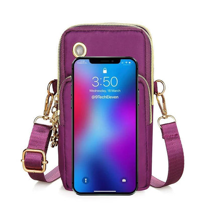 Mobile Phone Bag, WOMEN'S Crossbody Mini Bag, 2024 New Fashion Mom Mommy Coin Bag, Neck Hanging Running Cover