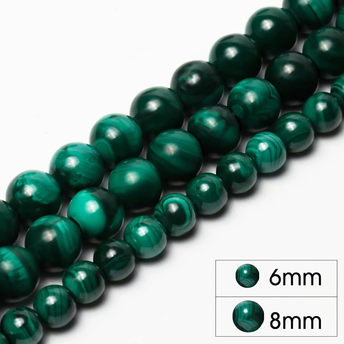 6/8mm AAA Natural Stone Beads Tourmaline Amazonite Emerald Labradorite Beads for Jewelry Making Handmade DIY Bracelet Accessory