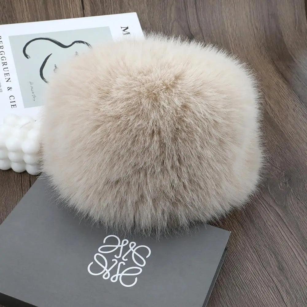 Hot Sale Fur Hat Women Warm Snow Ski Cap Female Faux Fox Fur Thick Warm Winter Hat Lady Windproof Russian Hat Ear Warmer Bonnet