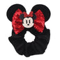 New Chic Disney Mickey Mouse Ears Hair Scrunchies Sequins 4"Bows Elastic Headband Women Velvet Girls DIY Hair Accessories Gift