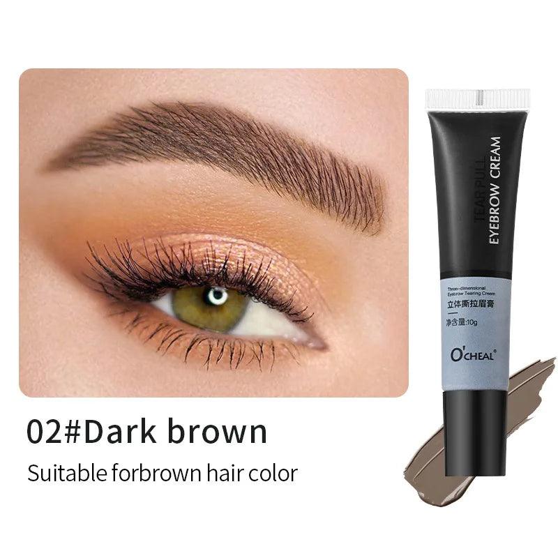 4 Colors Henna Eyebrow Tattoo Cream DIY 15-minute Profession Fast Easy Brow Dye Gel Semi Permanent Eyebrows Tint Dye Makeup