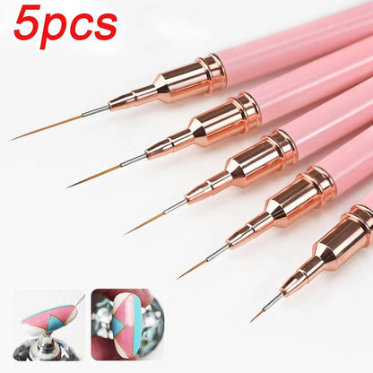 3Pcs Acrylic Nail Brush Set #8/10/14 Professional Acrylic Powder Extension Nail Brushes Nail Art 3D Carving Manicure Salon Tools