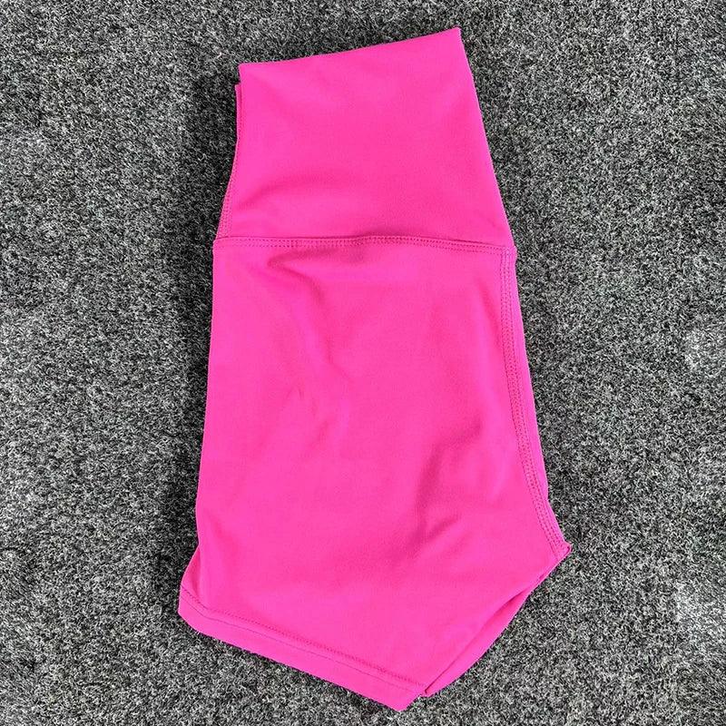 Women's Sports High Waist Yoga Shorts Fitness Running Cycling Quick Drying Breathable Women's Fitness Bottom 3 Point Yoga Shorts