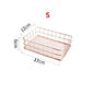 Nordic Gold Metal Iron Makeup Pen Storage Basket Office Desktop Sundries Makeup Brushes Holder Table Cosmetics Organizer Rack