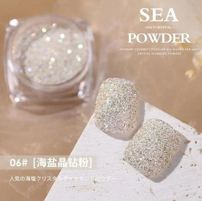 1Jar Silver/gold Holographic Nail Glitter Powder DIY Shiny Nail Glitter Dust Decoration UV Gel Nail Pigment Sequin Accessories 9