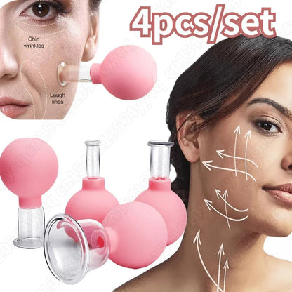 Vacuum Cupping Glass Jar Cellulite Massager For Face Acupuncture Hijama Suction Cup Slimming Fat Burning Health Care Face Sucker