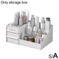 Large Capacity Cosmetic Storage Box Makeup Drawer Organizer Desktop Sundries Box Nail Container Jewelry Makeup Polish Stora R0T3