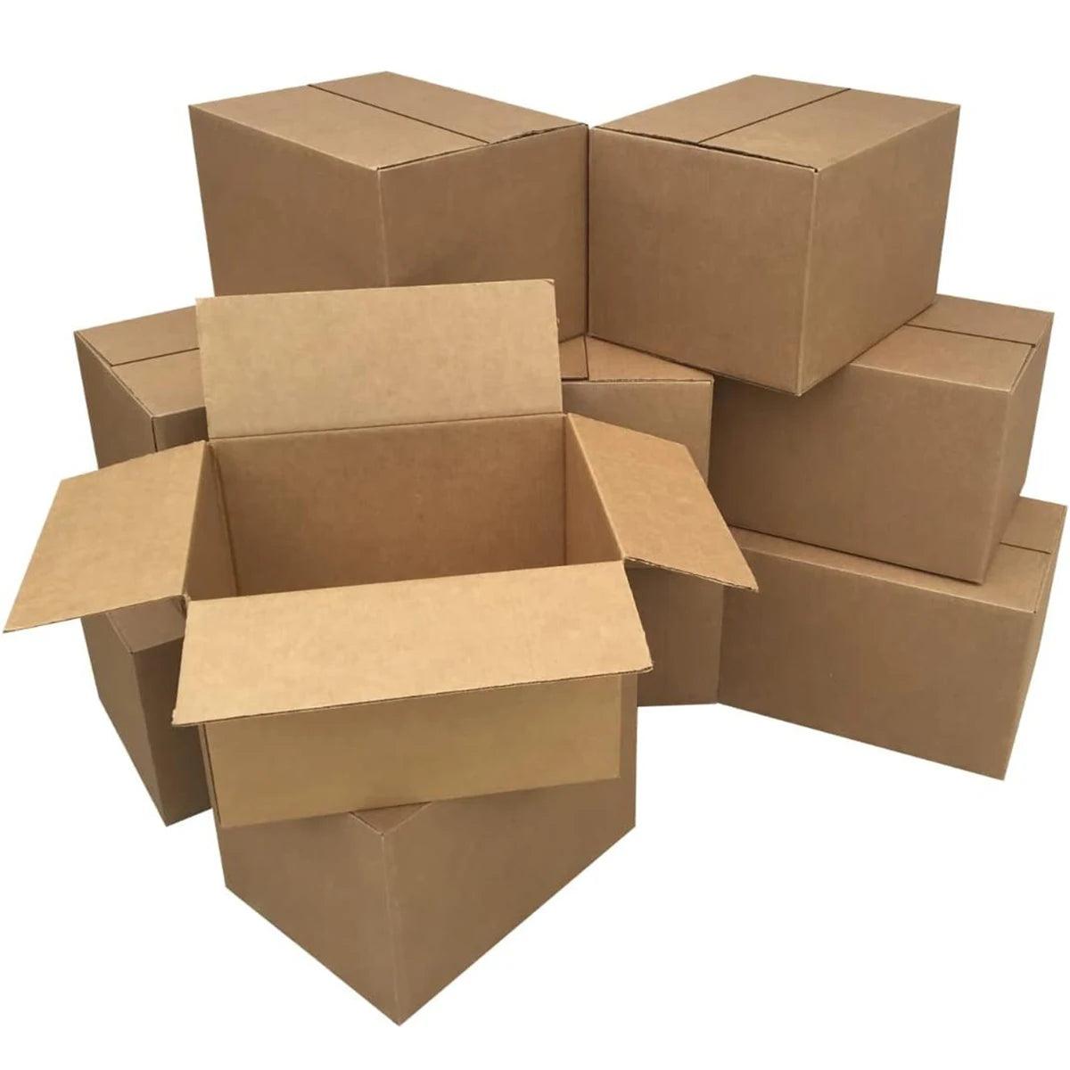 Small Item Shipping Boxes,  5.7x3.3x4.1inches, Single Wall, 32Lb/sq inch, Brown Corrugated Cardboard Mailer Box With Lids