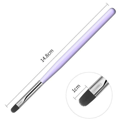 1Pc Nail Brush Painting Drawing Acrylic UV Gel Extension Wood Handle Nylon Hair Black White Nail Art Pen DIY Manicure Nail Tool