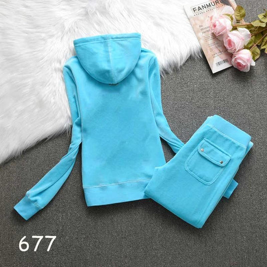 Women's Tracksuit Set 2024 Spring/Fall Women's Hooded Sweatshirt and Pants Sets Two Piece Set